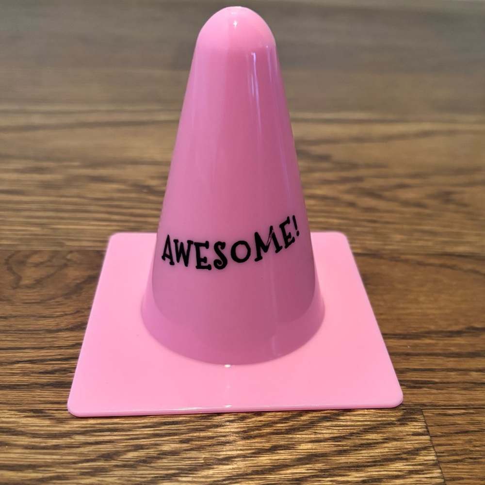 Set of 12 Cones-Teaching Tree Motivational Reward Cones “Awesome”-Pink